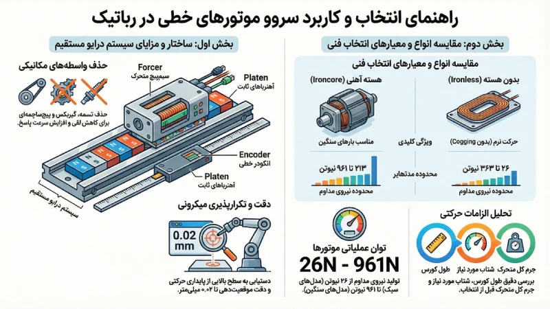 انتخاب صحیح سرو موتور خطی