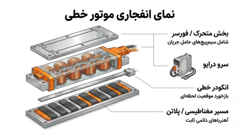 سروو موتور خطی در رباتهای صنعتی
